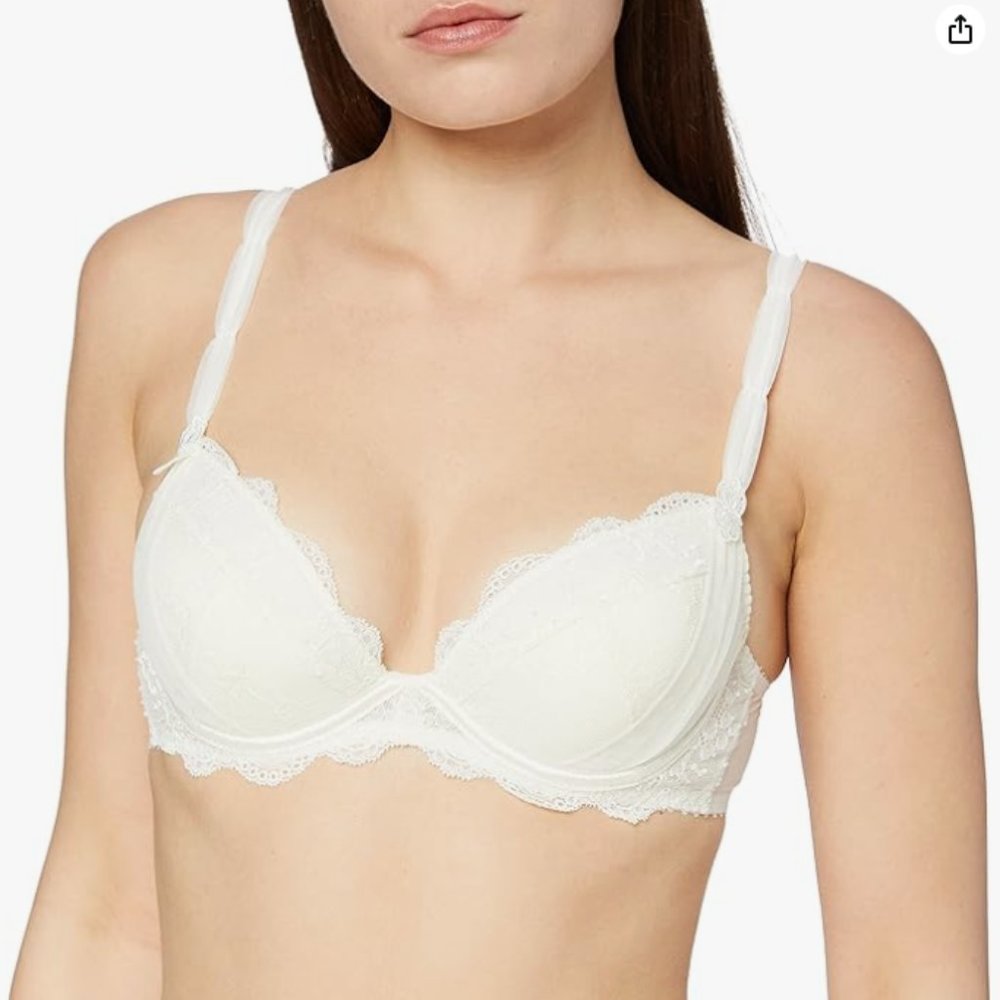 NWT Aubade a l'amour Plunge Bra Nacre 34D 75D